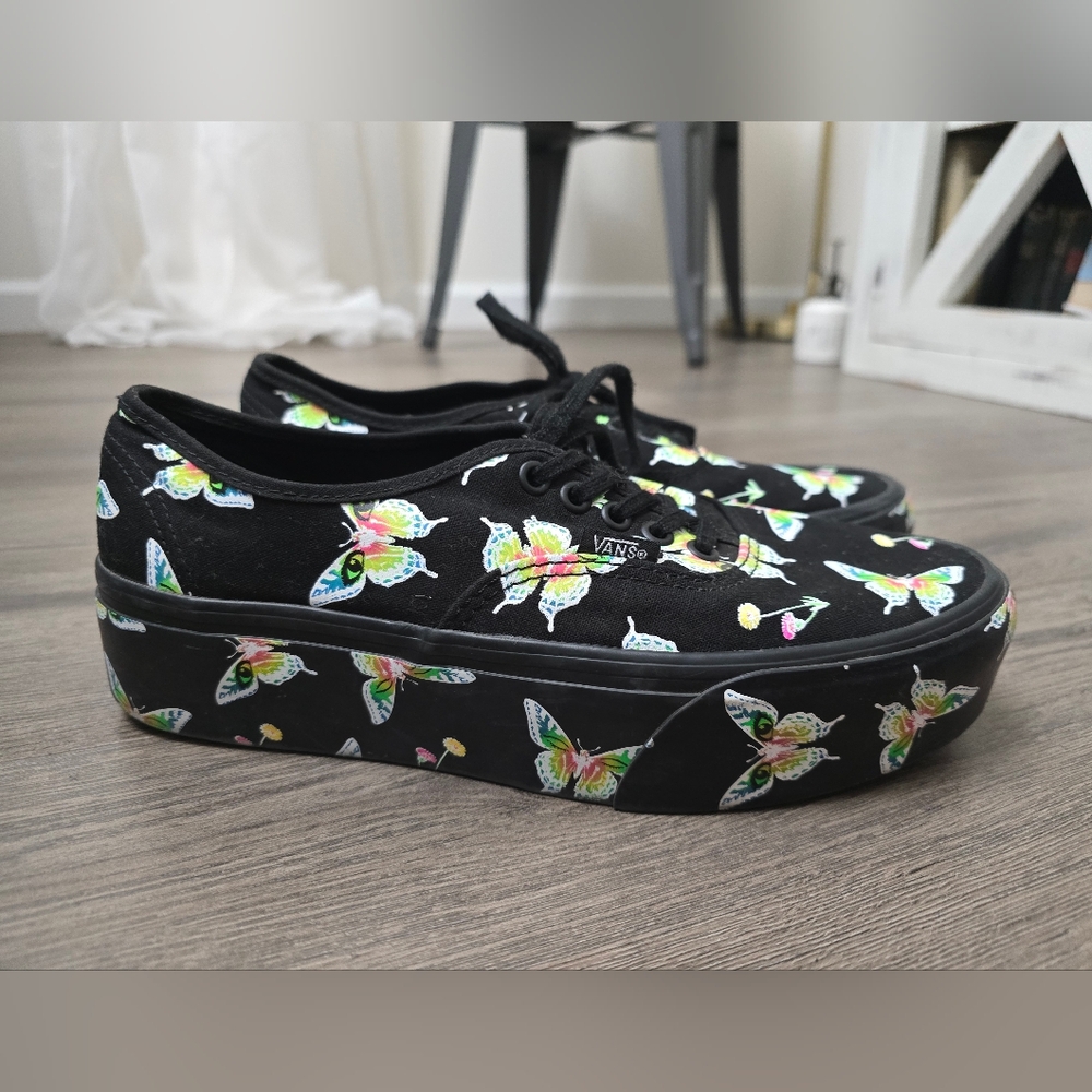 Vans Stackform Morph Blackout Platform Lowtop Can… - image 1